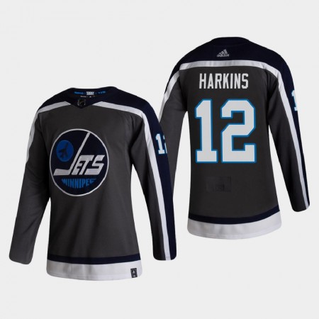 Pánské Hokejový Dres Winnipeg Jets Dresy Jansen Harkins 12 2020-21 Reverse Retro Authentic